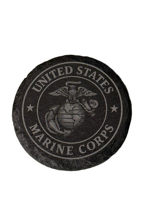 United States Marine Corps Slate Coaster