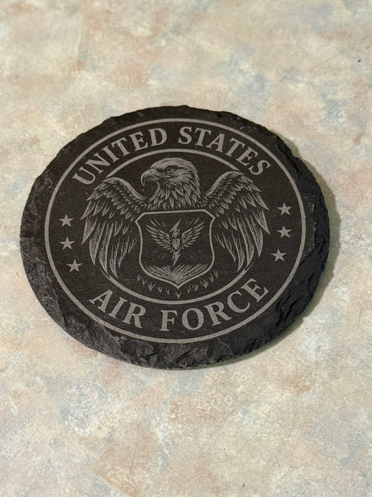 Air Force Slate Drinking Coaster