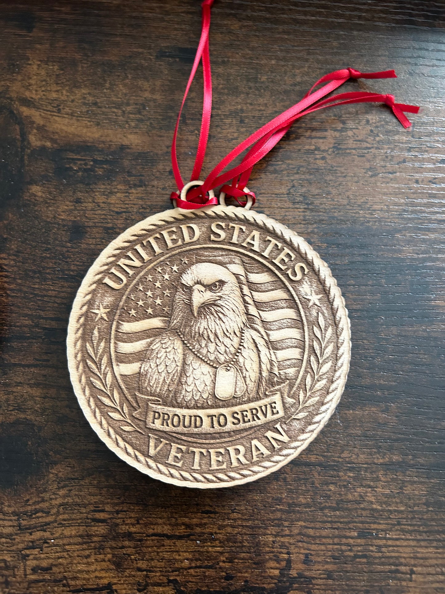 Veteran Ornament-Eagle