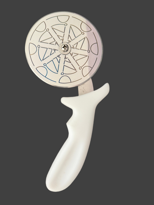 4 inch Pizza Cutter with Pizza Design Engraved