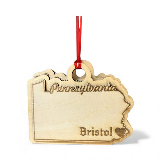 Bristol wood ornament