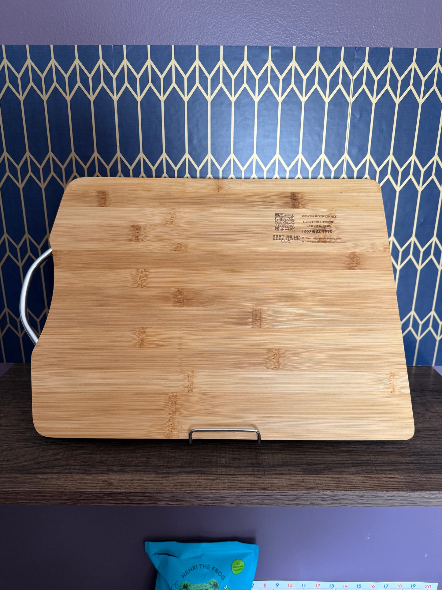 Shark-Coochie Board Cutting Charcuterie Funny Bamboo